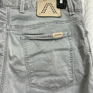 Alberto Mens Light Tencel Denim Regular Fit Gray W 32 L 30